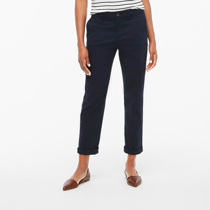 Chinos Women, Pant For Women, Black Chinos, J Crew Style, Chinos Style, Jumpsuit Trousers, Jcrew Women, Wool Pants, J Crew Factory