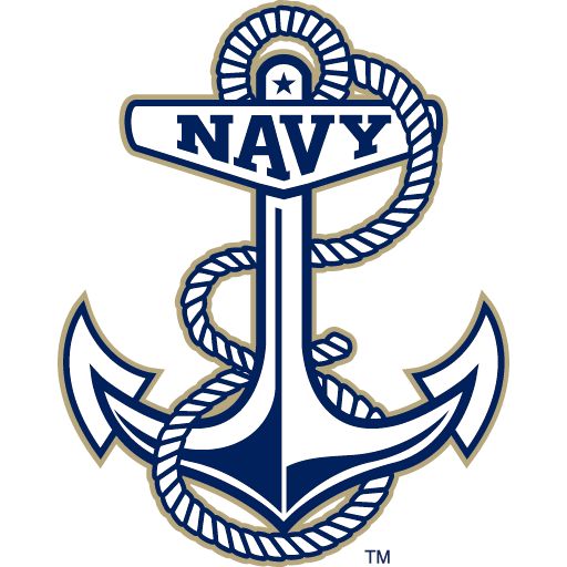 an anchor and rope with the word navy on it, in front of a white background