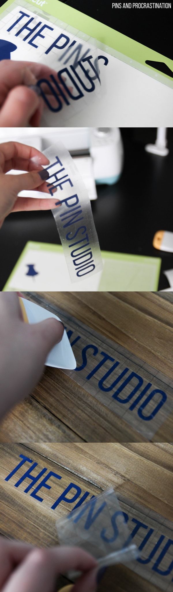 there are two pictures of different types of signs on the same page, and one is being cut out with scissors