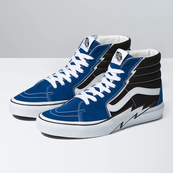 Vans Shoes High Tops, Vans Azul, Sk8 Hi Vans, Tenis Vans, Blond Amsterdam, Dr Shoes, Vans Era, Stefan Janoski, Vans Blue