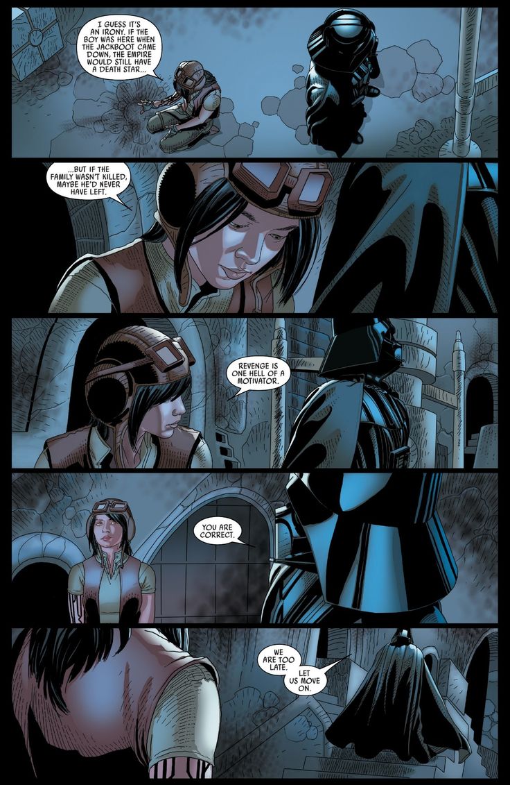 a comic page with an image of a woman and a man in armor talking to each other