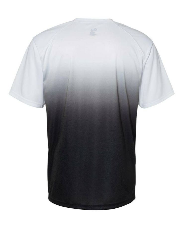 Ombre T-Shirt - BLACK - 3XL | Badger Sport Ombre T-Shirt in Black Size 3XL | Polyester White Athleisure Jersey T-shirt, Breathable Dri-fit Short Sleeve Jersey, White Breathable T-shirt For Athleisure, White Breathable Athleisure T-shirt, White Breathable Short Sleeve Jersey, Functional White Crew Neck T-shirt, White Jersey Athleisure T-shirt, White Jersey T-shirt Athleisure Style, White Short Sleeve Jersey With Moisture-wicking