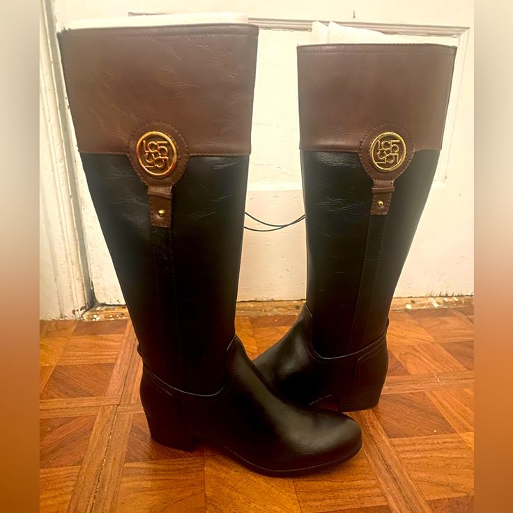 Brand New Women’s Liz Claiborne Riding Boots. Size 7m. Please Look At The Measurements. Not For Wide Calves/Not For Wider Feet. Heel Measurement- 1.5 Inches Heel To Top Of Boot- 16 Inches. Please Look At The Additional Measurements In The Photos. Brown Wide Calf Boots For Walking, Brown Round Toe Riding Boots, Medium Width Brown Riding Boots, Casual Brown Riding Boots, Black Riding Boots, Wide Calf, 5 Inch Heels, Tan Color, Boots Black