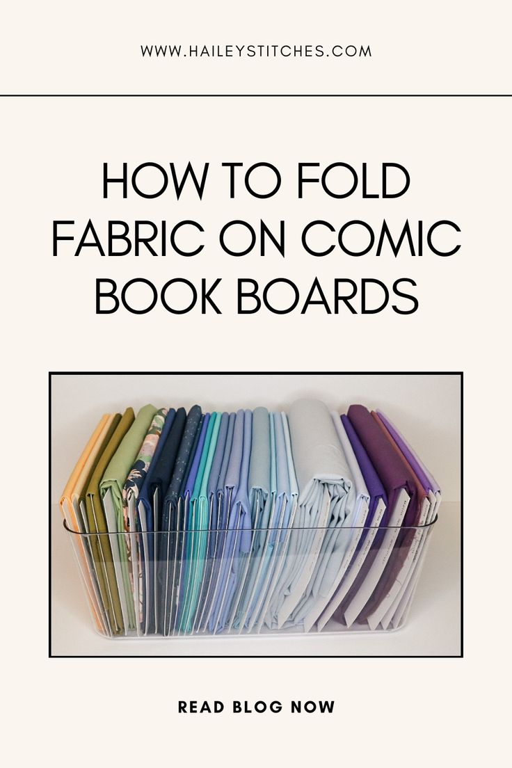 how to fold fabric on comic book boards with text overlay that reads, how to fold fabric on comic books