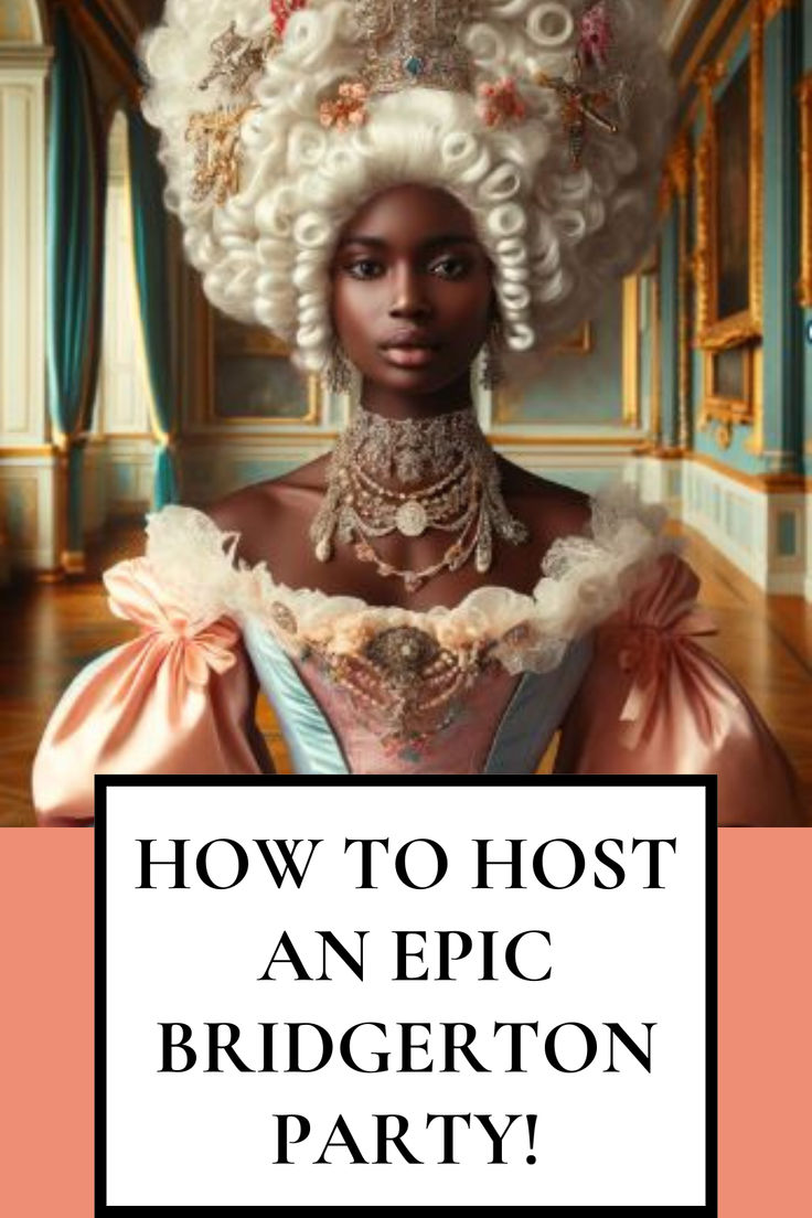 Host the Ultimate Bridgerton Party!  Step into the world of regency-era elegance and opulence with our comprehensive guide to throwing an unforgettable Bridgerton-themed soirée. From exquisite invitations and stunning decorations to delectable food and engaging games, we have all the tips you need to create a night to remember. Ready to become the talk of the ton? Click to discover how to bring the romance and intrigue of Bridgerton to life at your next party! #BridgertonParty Bridgerton Masquerade Ball, Bridgerton Dinner Party Food, Brigerton Party Decorations, Bridgerton Ball Theme Party, Bridgerton Tea Party Decorations, Bridgerton Ball Decor, Bridgerton Party Backdrop, Bridgton Theme Party, Bridgerton Inspired Decor