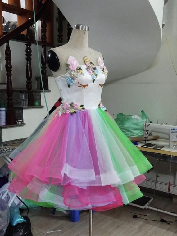 Beautiful Unicorn short dress - Unicorn gowns - Cosplay dress Dress will done in 1 -2 weeks , shipping time take 3-4 days delivery For the measurement please check picture above . if have any question then just please contact me . Thank You very much Unicorn Dress For Women, Rose Costume, Festival Outfits Rave, Unicorn Outfit, Outfits Rave, Beautiful Unicorn, Unicorn Dress, Disney Princess Dresses, Lisa Frank