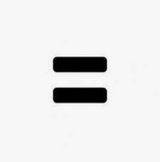 the letter e is made up of two black rectangles on a white background