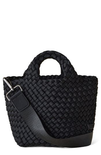 Pack light but stay organized with this durably woven, water-resistant tote accompanied by an optional crossbody strap and zip pouch to secure your essentials. Water-resistant Removable zip pouch Unlined Terylene Imported Naghedi St Barths, St Barths, Contemporary Accessories, Faux Leather Handbag, Satchel Tote Bag, Summer Closet, Fabric Gift Bags, Women Men Shoes, Small Tote