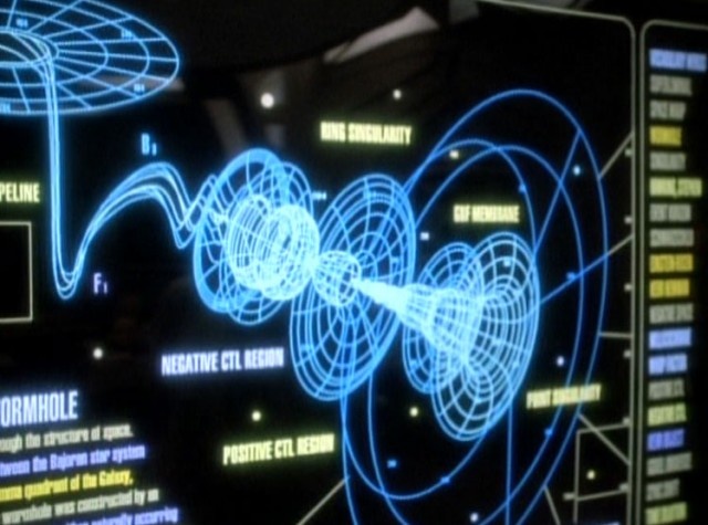 the screen shows information about different types of objects in space, including an object that appears to be spinning