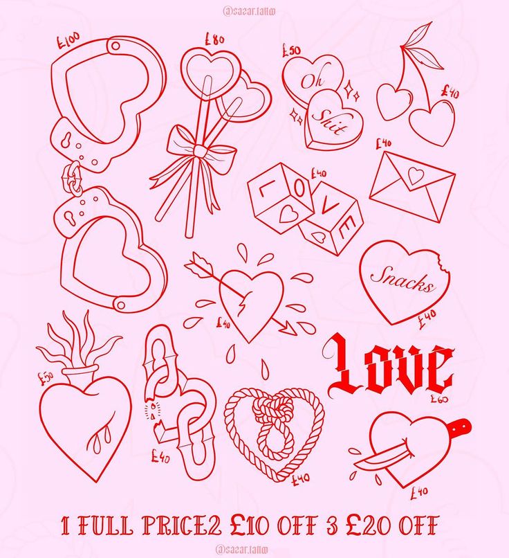 the valentine's day sale is on and it has lots of love drawings in red