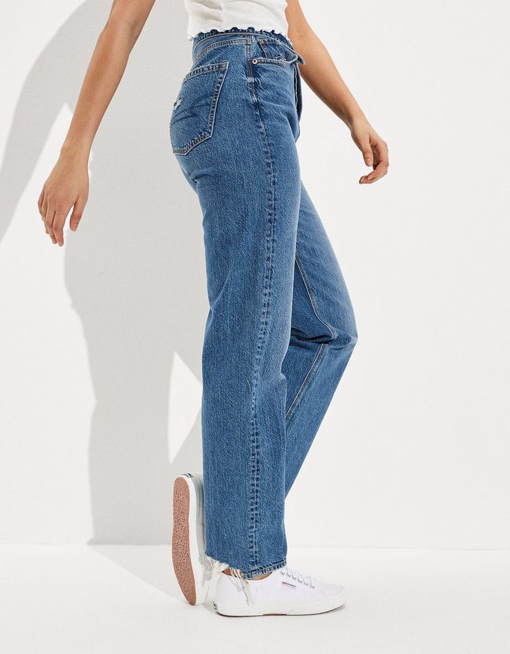 Free shipping and easy returns on American Eagle Outfitters AE Highest Waist Baggy Straight Jean. High-rise & roomy, with extra length to stack at the ankle.Rigid | Classic cot Jeans For Triangle Body Shape, Everyday Medium Wash Bottoms With Frayed Hem, Everyday Medium Wash Cropped Jeans With Frayed Hem, Everyday Dark Wash Jeans With Frayed Hem, Everyday Frayed Hem Bottoms For Fall, Frayed Hem Bottoms For Fall, Frayed Hem Bottoms For Everyday Fall Wear, Everyday Bottoms With Frayed Hem For Fall, Everyday Medium Wash Pants With Frayed Hem