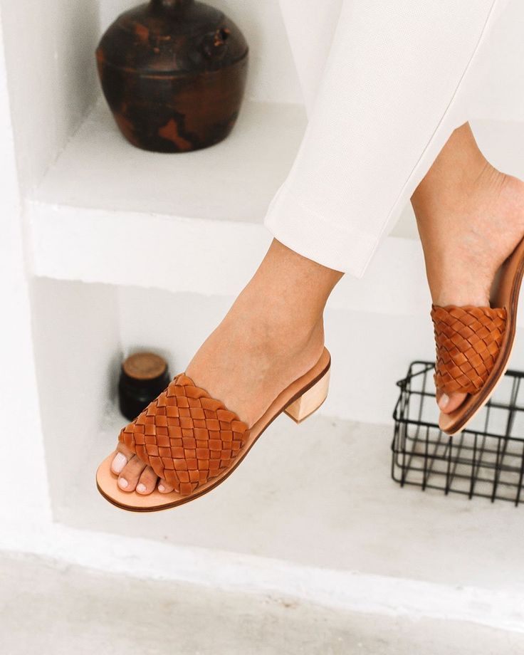 Santorini Woven Mule - Cognac – Liberté Leather Woven Mules, Leather Weaving, Cozy Fits, Leather Mules, Santorini, Summer Shoes, Cowhide Leather, Mule, Cognac