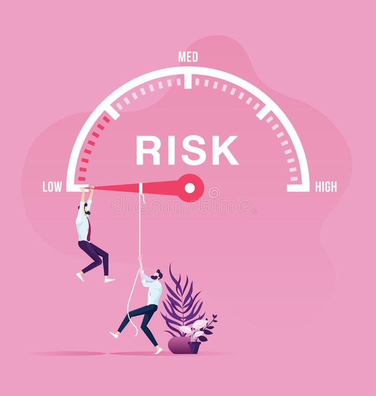 two people are trying to balance on a scale with the word'risk'in front of them