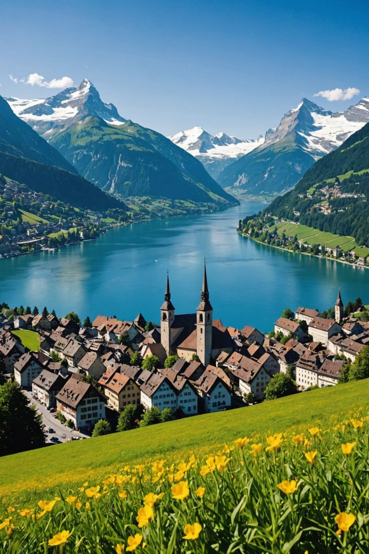 Discover the Top 7 Cities in Switzerland That Will Take Your Breath Away! Switzerland Mountains Aesthetic, Interlaken Switzerland Photography, Switzerland In March, Schilthorn Switzerland, Alpine Aesthetic, Switzerland Travel Photography, Switzerland Photos, Switzerland Beauty, Solothurn Switzerland