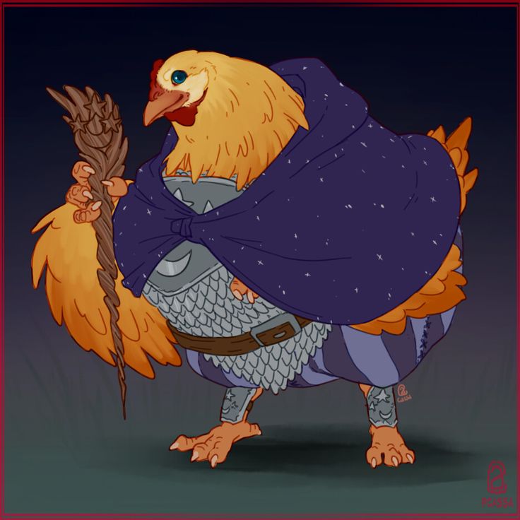 By Paula Cassa Aarakocra Barbarian, Chicken Aarakocra, D&d Cleric Art, Corgi Dnd Character, Animal Knight Character Design, Dungeons And Dragons Races, Dnd Races, My Fantasy World, Animal Groups