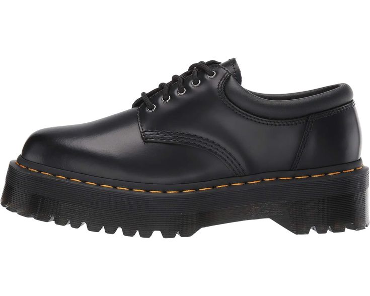 Dr. Martens 8053 Platform | Zappos.com Leather Lace-up Oxfords For Streetwear, Streetwear Plain Toe Oxfords With Lug Sole, Streetwear Oxfords With Lug Sole, Plain Toe Oxfords With Lug Sole For Streetwear, Leather Lace-up Shoes For Streetwear, Lace-up Leather Shoes For Streetwear, Business Oxfords With Studded Rubber Outsoles, Fall Lace-up Oxfords With Lug Sole, Leather Oxfords With Rubber Sole For Streetwear