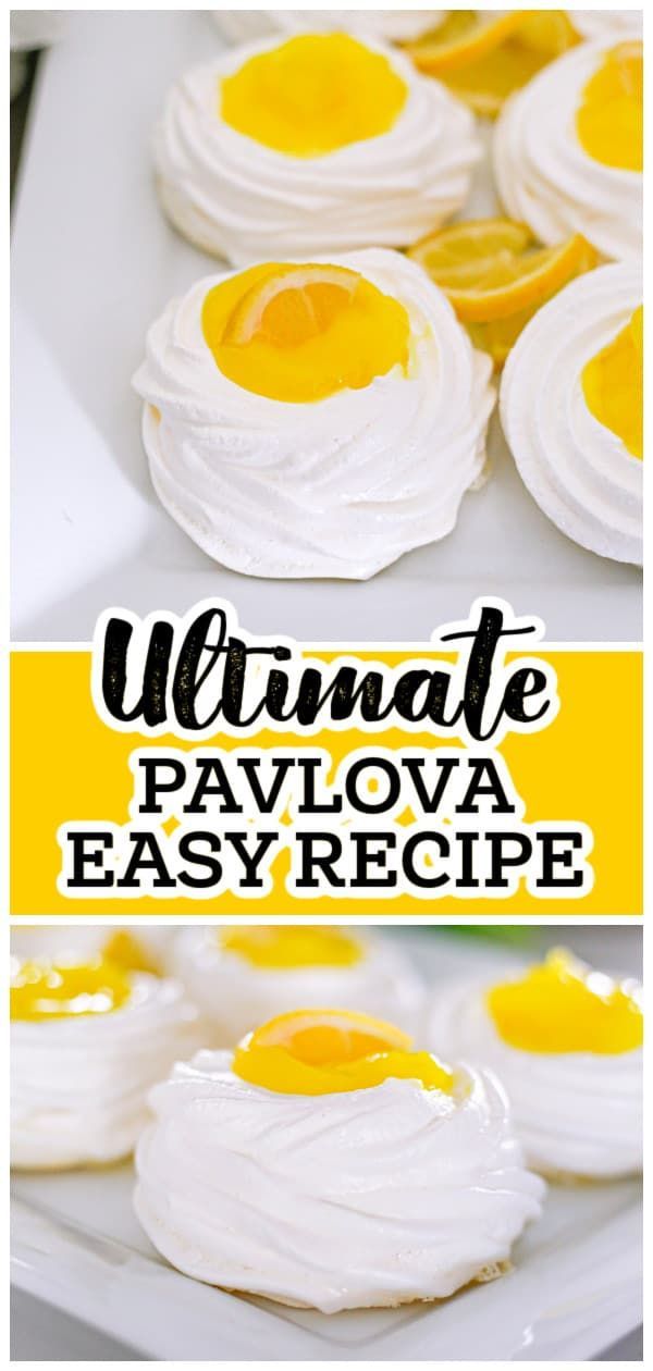 the ultimate pavlova easy recipe is ready to be eaten and served on a plate