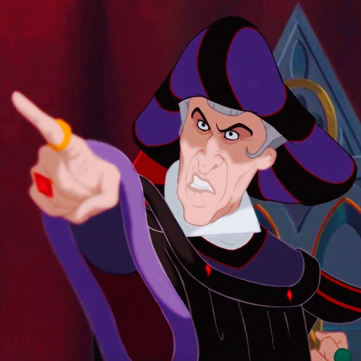 an animated character pointing at something with his finger