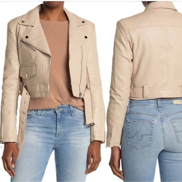 Elevate Your Style Game With This Stunning Azalea Wang Moto Jacket. Crafted From High-Quality Faux Leather, This Short-Length Jacket Features A Solid Beige Color And A Full Zip Closure With Belted Accents. Ideal For Winter, Fall, And Spring, This Jacket Is Perfect For Any Motorcycle Enthusiast Or Fashion-Forward Woman. The Jacket Is Designed With A Size L And Is A Regular Fit. It Comes With A Range Of Features Including Full Zip And Belted Accents That Add A Touch Of Elegance To The Overall Look Spring Moto Leather Jacket With Pockets, Moto Leather Jacket With Pockets For Spring, Moto Style Leather Jacket With Pockets For Spring, Beige Long Sleeve Biker Jacket For Spring, Beige Long Sleeve Biker Jacket For Work, Chic Beige Leather Jacket With Long Sleeves, Chic Beige Biker Jacket For Fall, Spring Moto Leather Jacket With Long Sleeves, Silver Leather Jacket