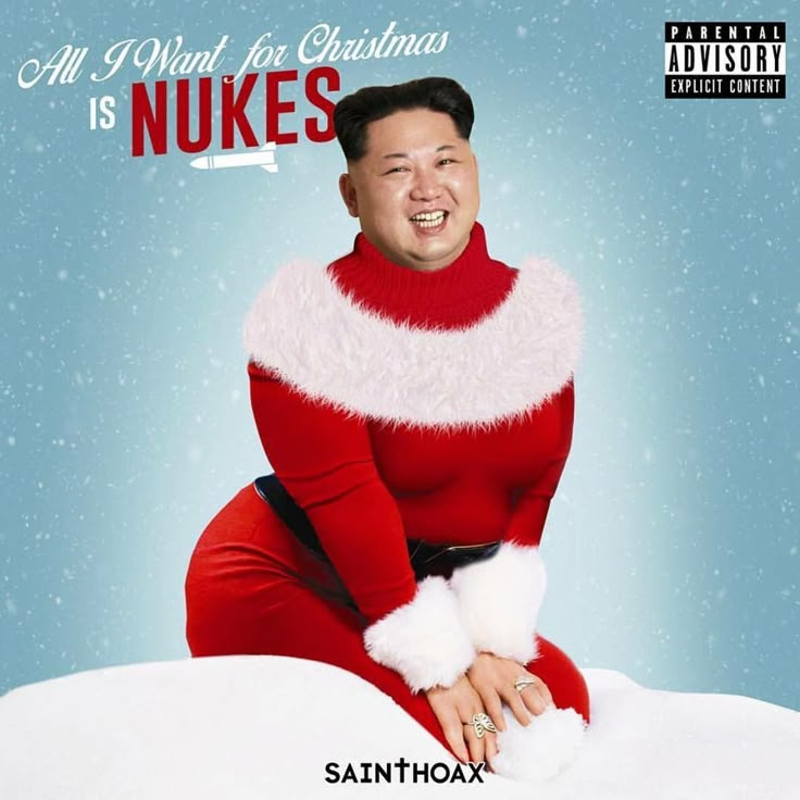 the album cover for all i want for christmas is nukes