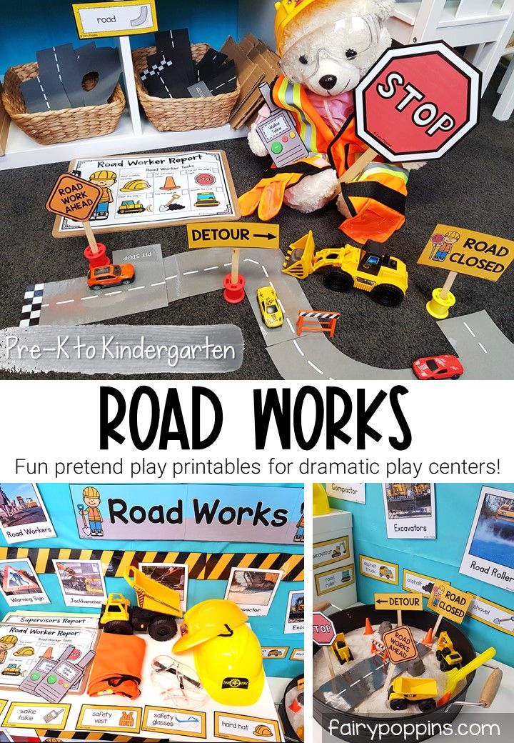 the road works are fun for kids to play with and learn how to build them