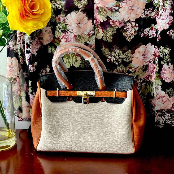 Beautiful Fashion Handbag. New. Smoke And Pet Free Home. I Ship Daily. I Am Active Daily. Buy With Confidence. % Positive Feedback. White Leather Bag With Hasp Closure, White Top Handle Bag With Hasp Closure, Elegant White Satchel With Hasp Closure, White Satchel Bag With Hasp Closure, White Satchel Shoulder Bag With Hasp Closure, White Satchel With Hasp Closure For Daily Use, White Office Bags With Hasp Closure, White Satchel With Hasp Closure, White Shoulder Bag With Hasp Closure