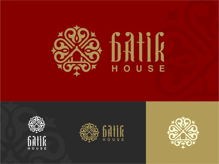 the logo for bank house, which is designed in gold and red with an ornate design