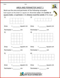 worksheet for perimeters with pictures and words to help students understand the perimeter