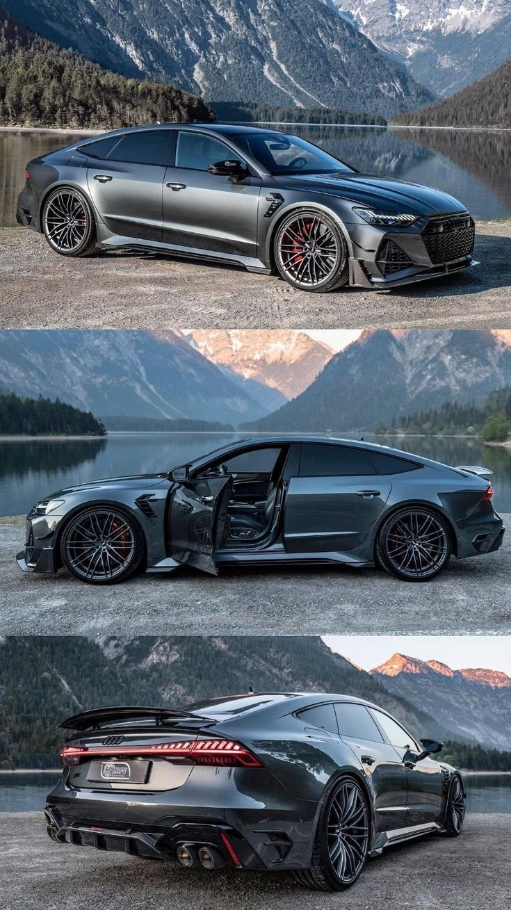 three different views of the same car