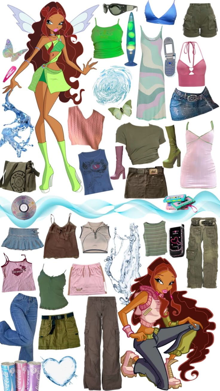 #winxclub #layla #aisha Aisha Winx Outfit Ideas, Layla Winx Club Costume, Winx Club Inspired Outfits Aisha, Winxcore Outfits, Winx Aisha Outfits, Wind Club Outfits, Aisha Winx Club Outfit, Layla Winx Club Aesthetic, Aisha Winx Club Aesthetic