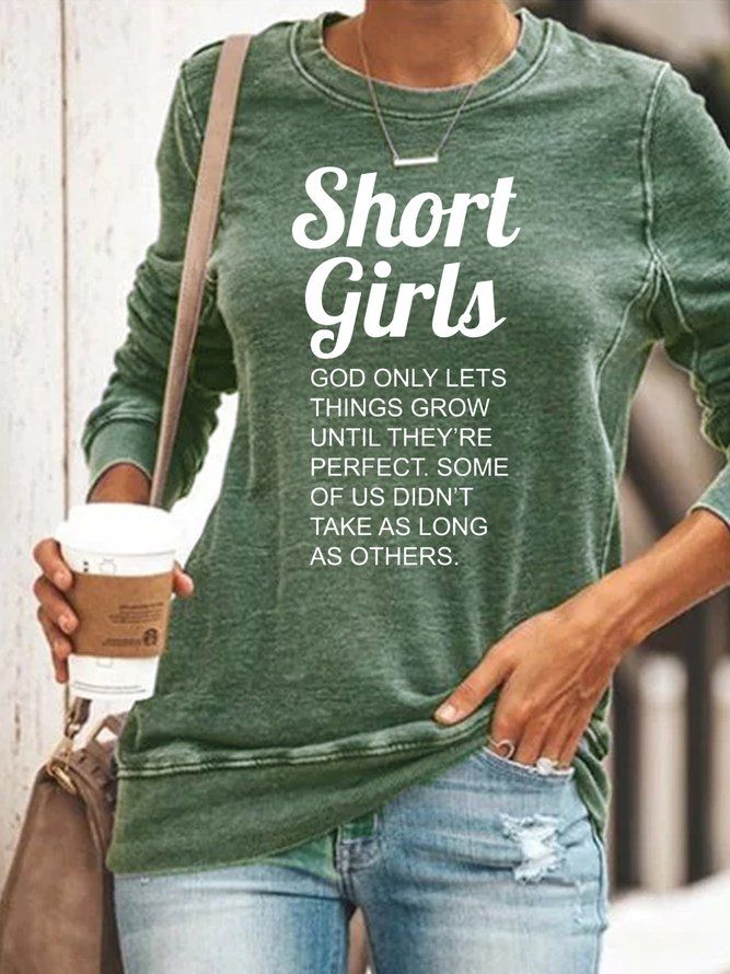 Slogan Sweatshirt, Tunic Tops Casual, Casual Tunics, Sweatshirt Outfit, Drinking Shirts, Funny Words, Casual Tops For Women, Girl Sweatshirts, Print Sweatshirt