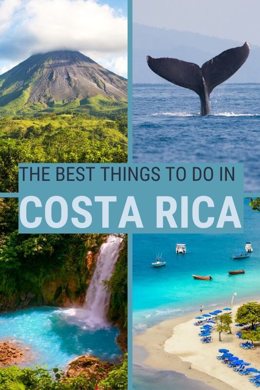 the best things to do in costa rica, including whale tails and blue lagoons