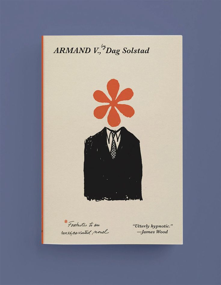 a book with an image of a man in a suit and flower on his head