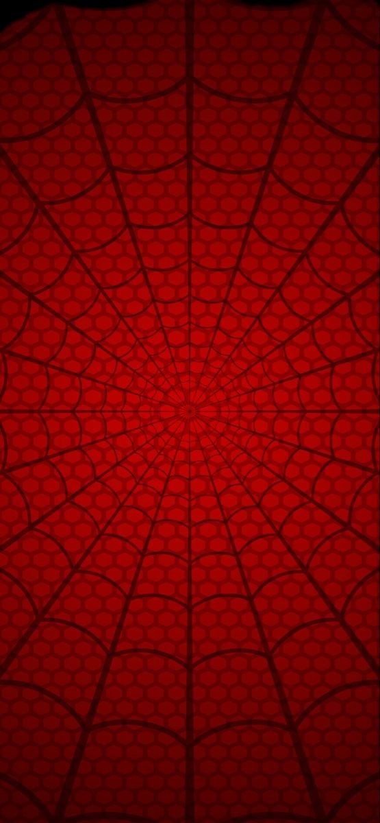 an abstract red background with lines and dots