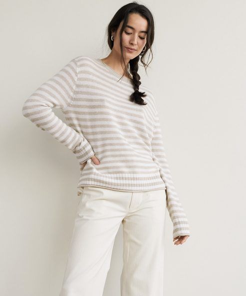 Women's Sweaters | Cashmere Knits, Sweater Coats & More | Jenni Kayne Everyday Sweater, Jenni Kayne, Womens Crewneck, Simple Chic, Striped Sweater, Chic Woman, Sweater Coats, Stripe Sweater, Get Dressed