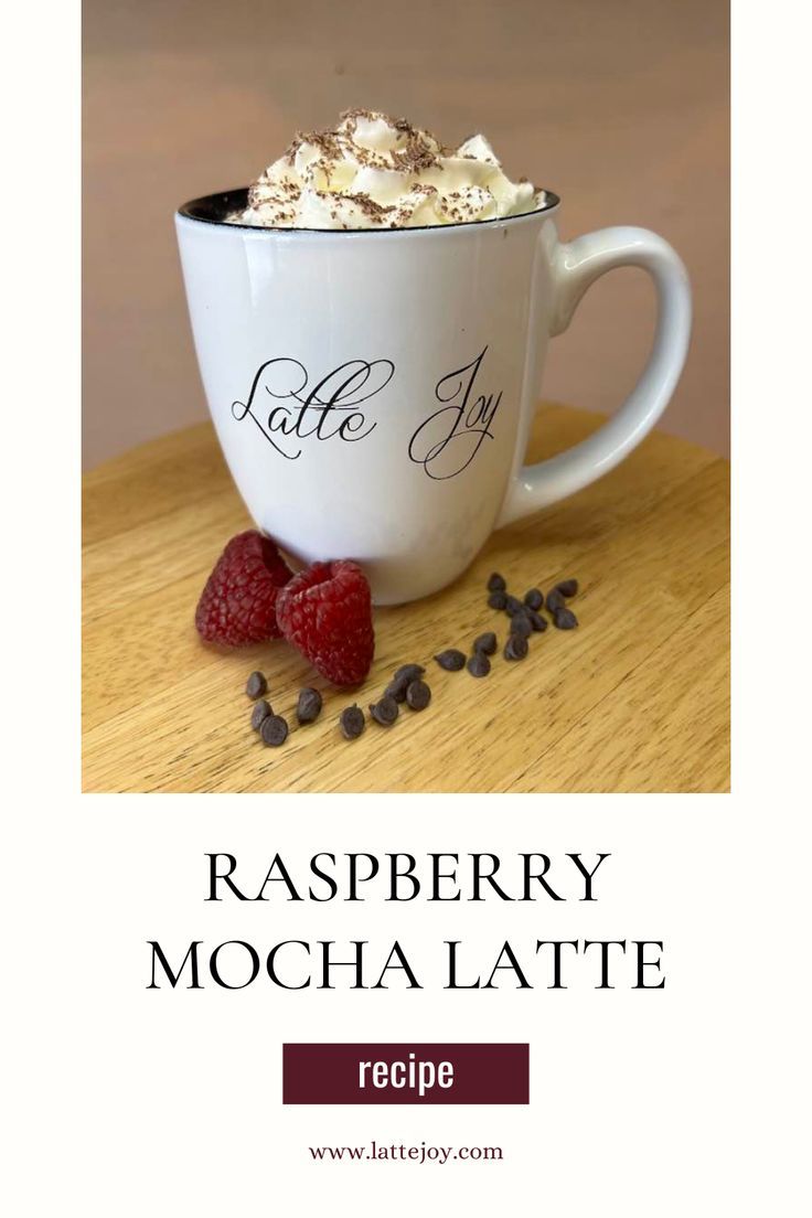 raspberry mocha latte recipe in a mug