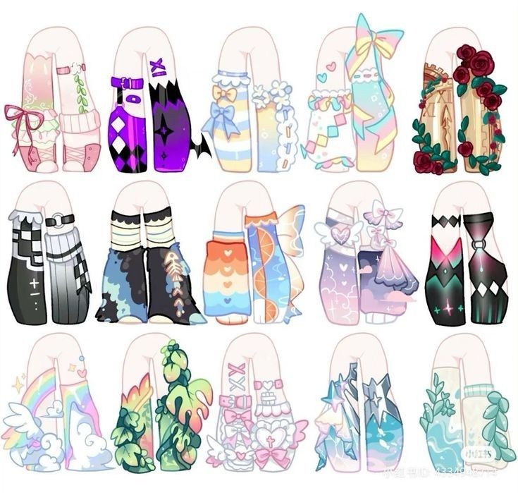 many pairs of socks with different designs on them