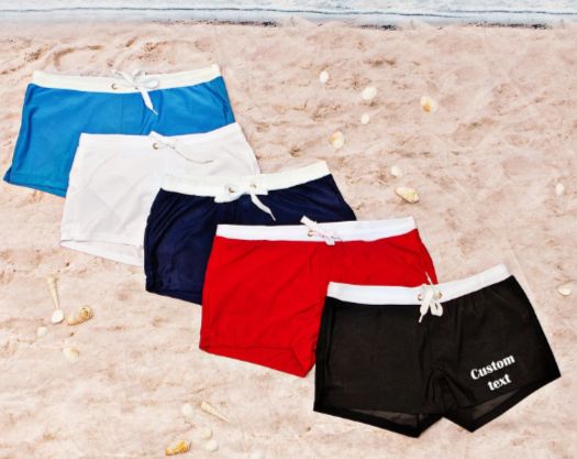 Groomsmen's swim trunks or just a boy's party swims, you got them all here!In many colors, designs & customized text.Find the phrase that suits you and your squad's personalities, then pair them together in style. ☆☆CUSTOMIZED TRUNKS☆☆☆Perfect for bachelor, birthday pool parties and ANY EVENTS!Our swimsuits are customized with Heat Press Vinyl ! ☆SIZE☆ S, M, L, XL☆COLORS☆WHITE, BLACK, RED, NAVY BLUE, LIGHT BLUEProcessing time 2-5 Business days. Please order Your Swim Trunks in advanceShipping :F Bride Squad Swimsuit, Squad Swimsuit, Bridesmaid Swimsuit, Mens Boxer Shorts, Mens Trunks, Bridal Jacket, Pool Birthday Party, Heat Press Vinyl, Pool Parties