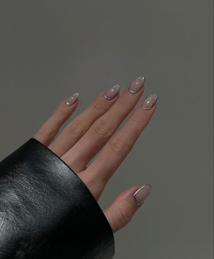 Black And Gray Nails, Edgy Nails, Minimal Nails, Her Nails, Casual Nails, Mia 3, Minimalist Nails, Dream Nails, Fire Nails