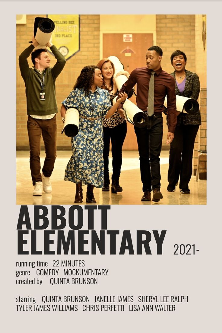 an advertisement for the upcoming film about elementary school students, featuring two men and one woman