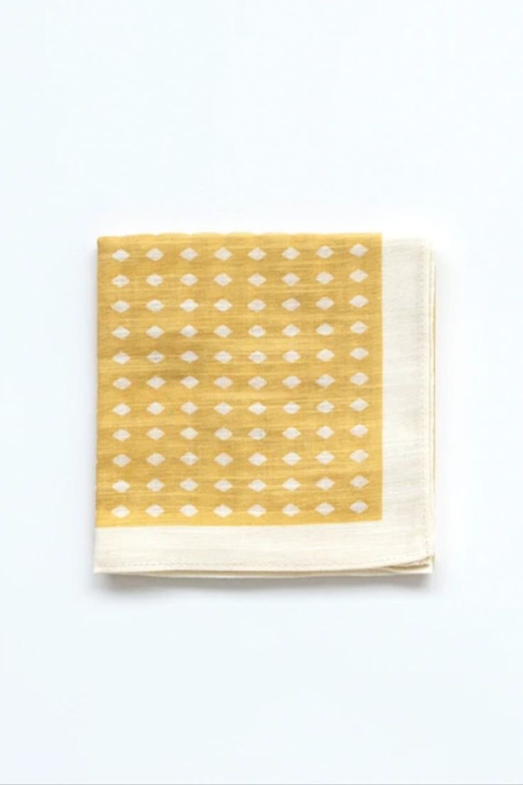 Topdrawer Japanese Handkerchiefs are an everyday essential for comfort, utility, and fashion. Hand-dyed at the Kamawanu factory in Japan, Wafu hankies wed classic Japanese patterns with a bold color palette. Made of lightweight 100% cotton fabric, this classic marker of readiness and refinement comes in handy as a fashion accessory, a towel, and a container. $12 Each. Free Shipping. Multicolor Cotton Handkerchiefs/pocket Squares, Handmade White Cotton Patterns, Multicolor Cotton Handkerchiefs As Gifts, Traditional Cotton Handkerchiefs For Gifts, Traditional Cotton Handkerchiefs As Gift, Handmade White Cotton Handkerchief, Peach Water, Japanese Designs, Blue Fireworks