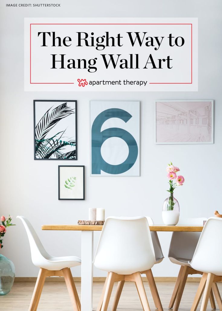 the right way to hang wall art