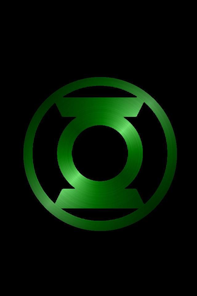 the green lantern logo is shown in this dark background, with an arrow pointing up at it