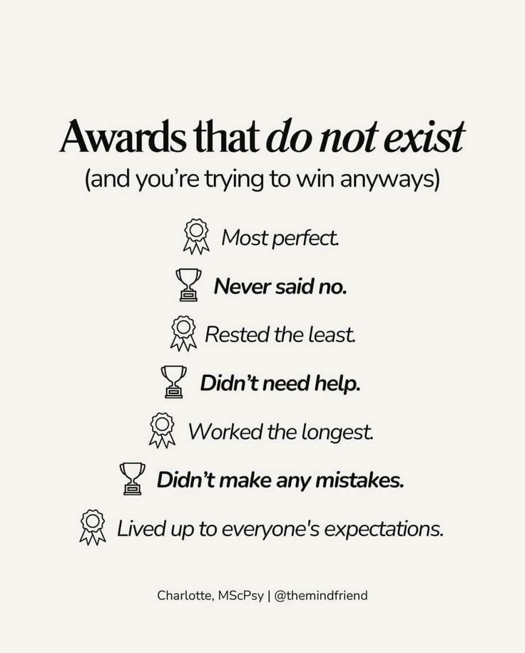 a poster with the words awards that do not existt and you're trying to win anyway