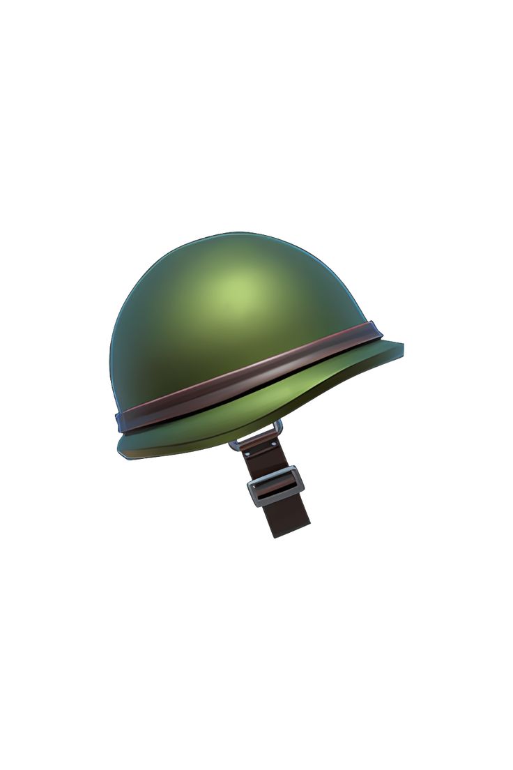 a green helmet is on top of a stand