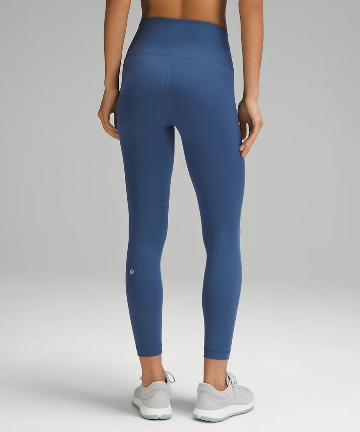 Wunder Train High-Rise Tight 25" | Women's Leggings/Tights | lululemon Lululemon Fitted Training Bottoms, Lululemon Fitted Functional Leggings, Lululemon Functional Bottoms With Light Support, Lululemon Stretch Functional Leggings, Lululemon Functional Stretch Leggings, Fitted Lululemon Yoga Pants For Sports, Lululemon Compression Bottoms For Running, Lululemon Sporty Stretch Leggings, Lululemon Compression Running Bottoms