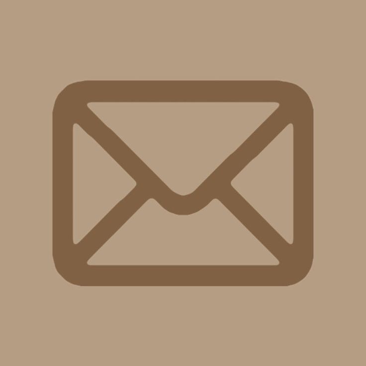 an email envelope with a brown background