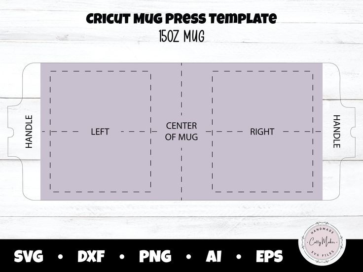 an image of a paper cutout for a crict mug press template