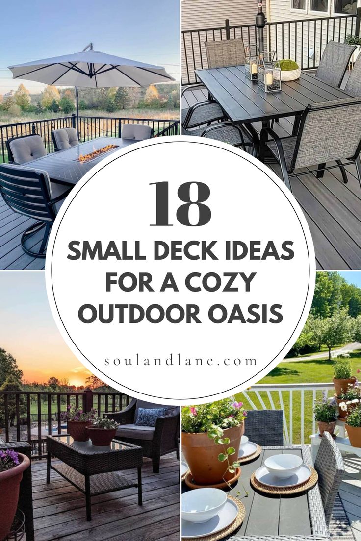 small deck ideas for a cozy outdoor oasis