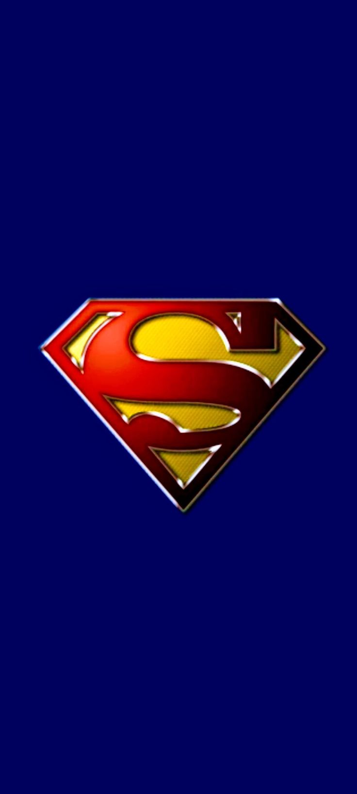 a superman logo on a blue background